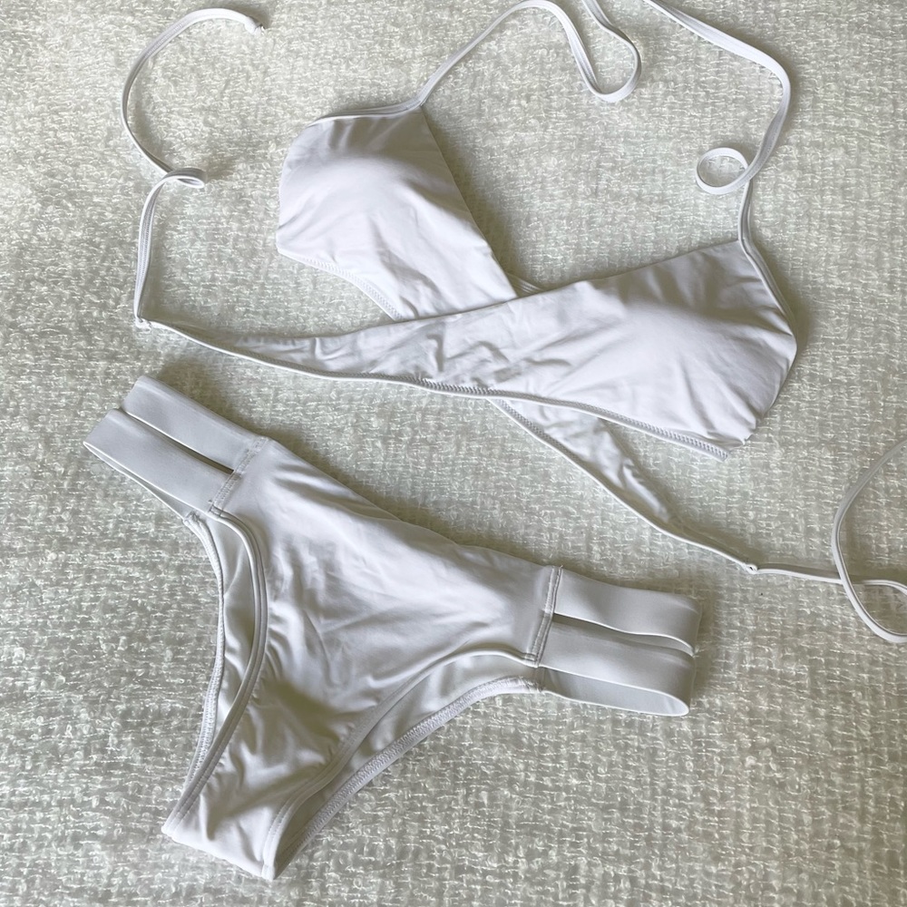 White Wrap-Front Bikini | Abercrombie & Fitch
